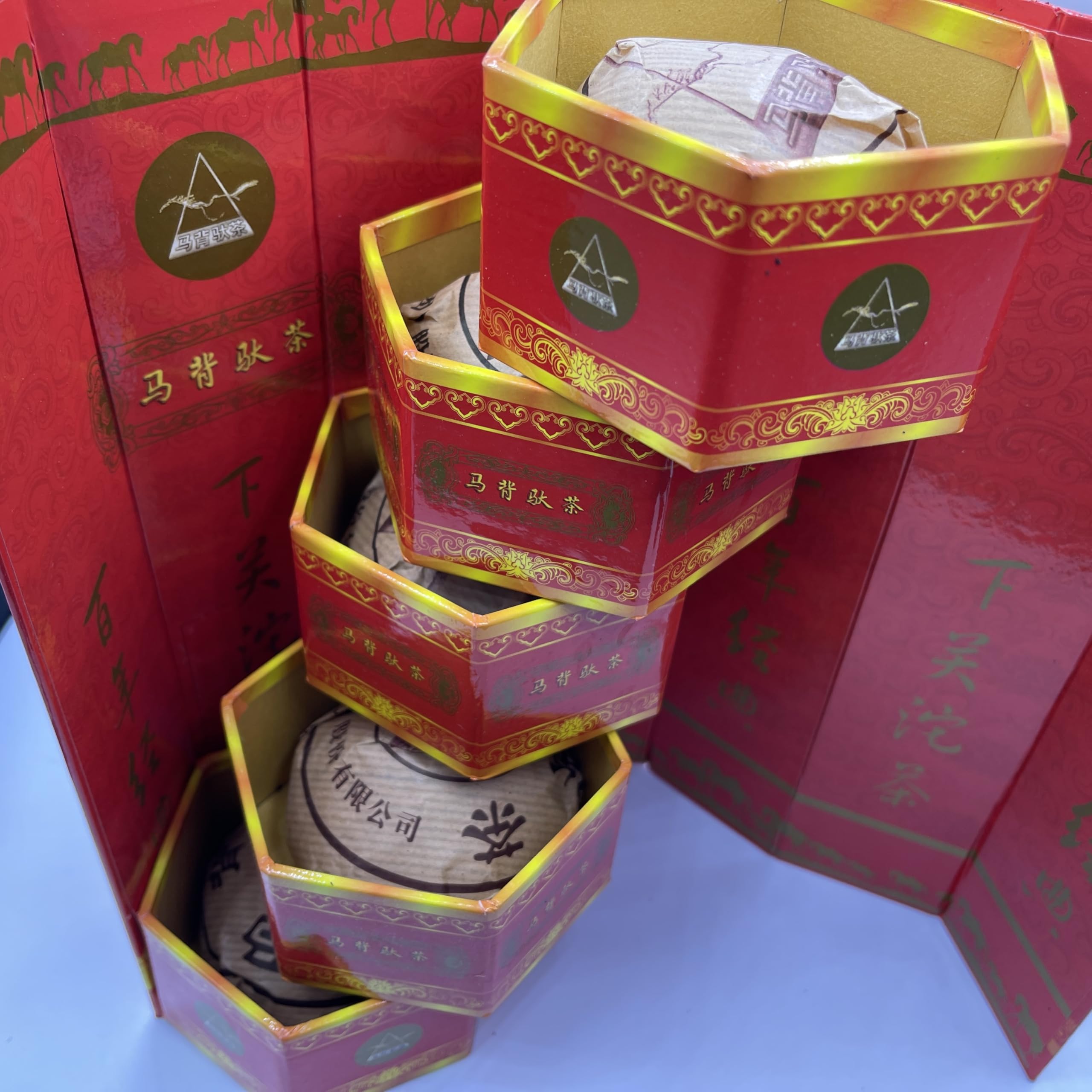 2006 Red Horseback Raw Pu-erh Tea Cake, 100g*5, from Xiaguan, Yunnan