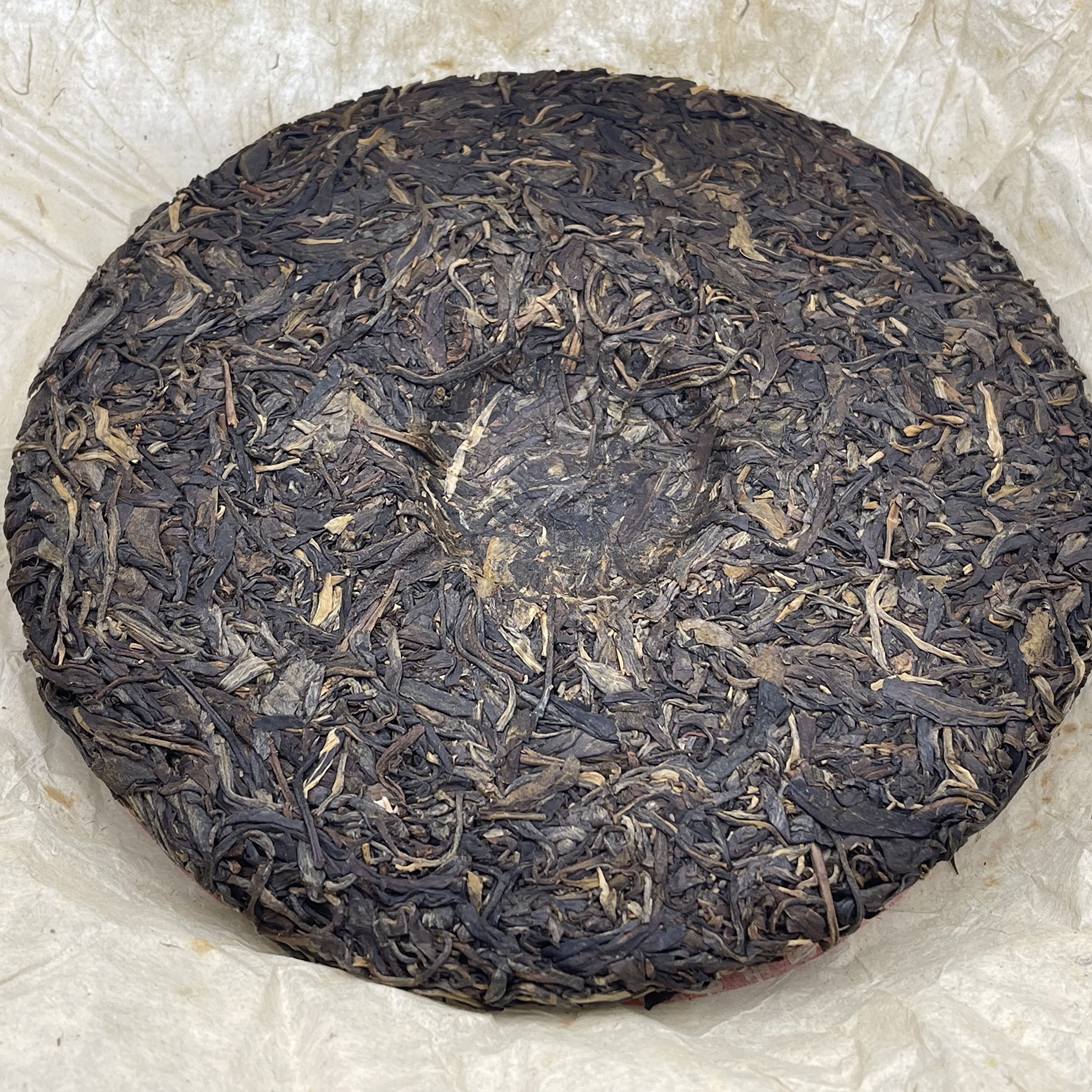 2004 China Tea Green Ruyi Old Banzhang Raw Pu-erh Tea Cake, 357g, from Yunnan