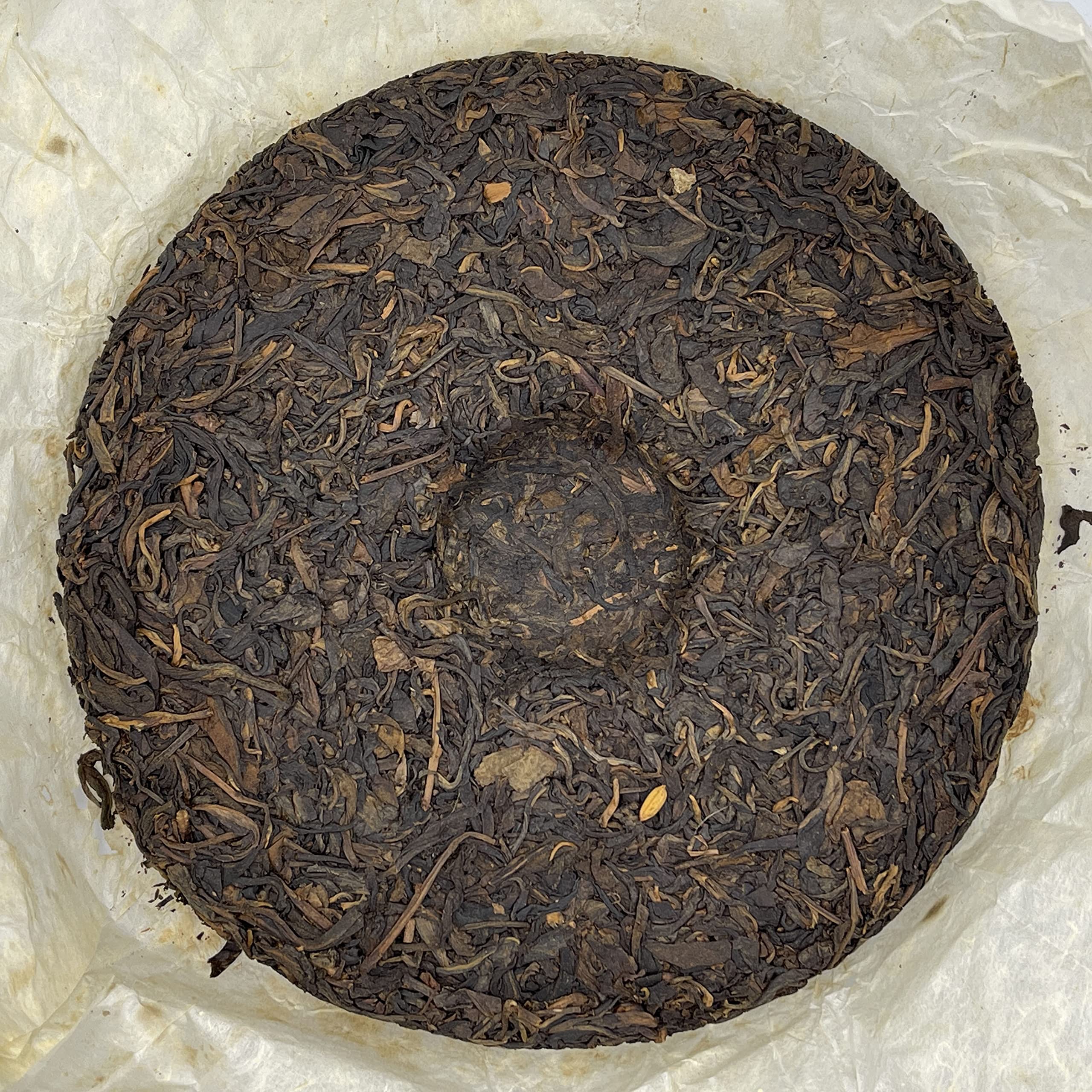 2006 Custom Tea Brown Mountain 8021 Ancient Tree Raw Pu-erh Tea Cake, 380g, from Yunnan