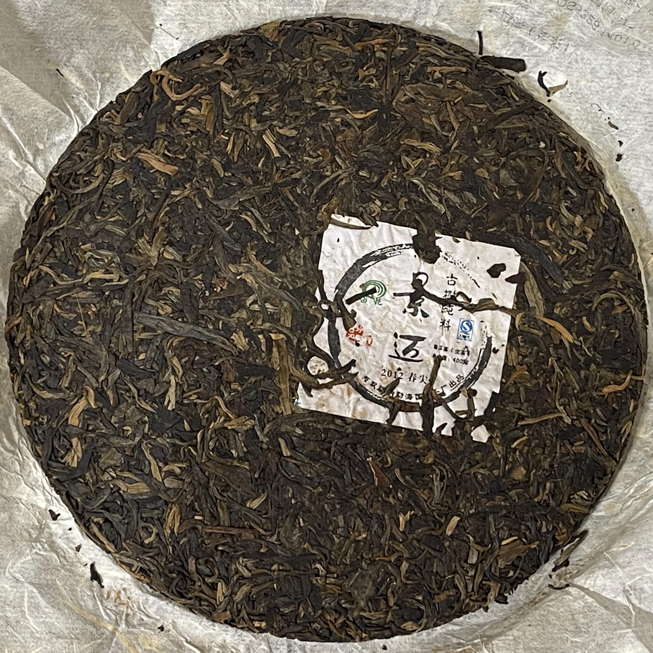 Pu-Erh tea,2012,Xishuangbanna,Jingmai Ancient Tree Pure Material,400g,Raw