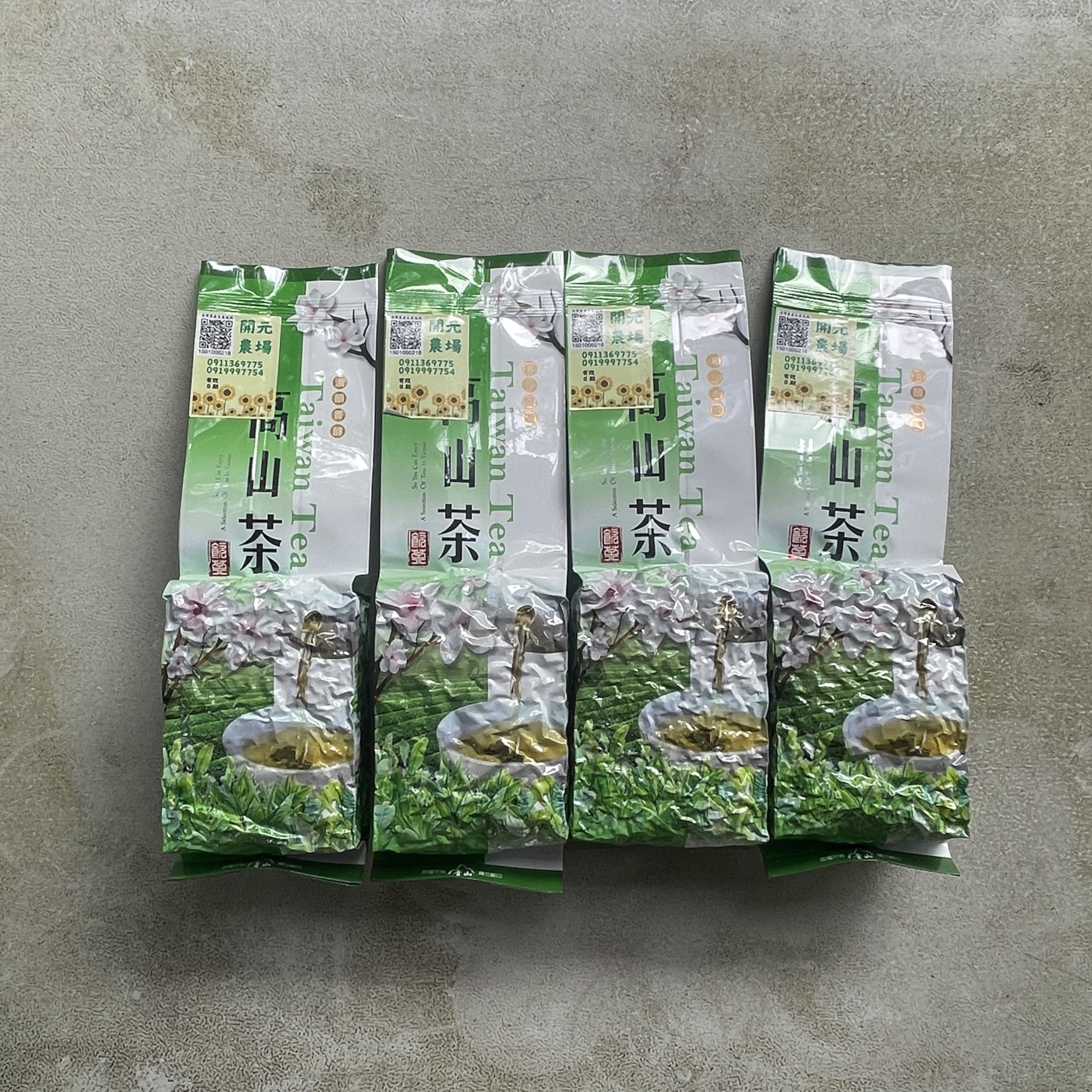 Taiwan unique tea,Kaiyuan Farm,太峰清香型烏龍茶 Taiho Fragrant type Oolong tea,150g*4